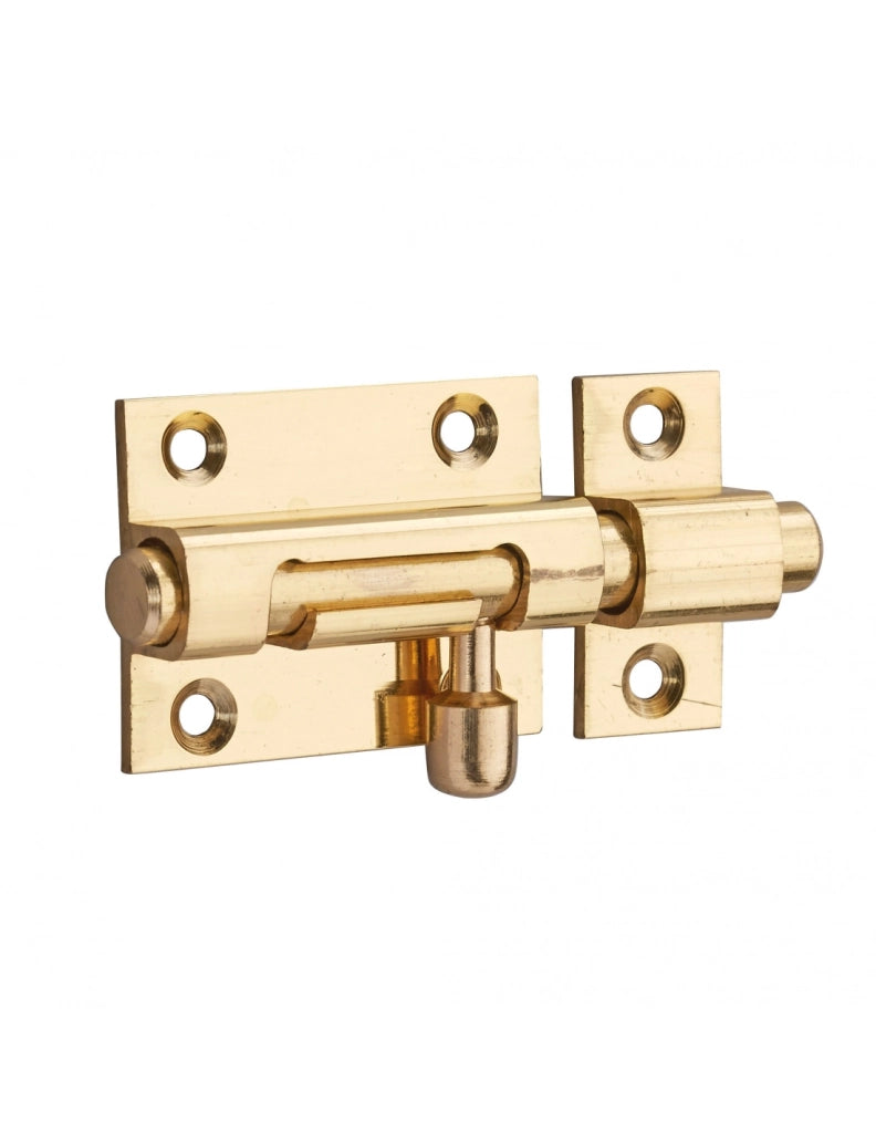 Chiusura a chiavistello per porta, ottone, scrocco Ø 8 mm, 40 x 30 mm – THIRARD