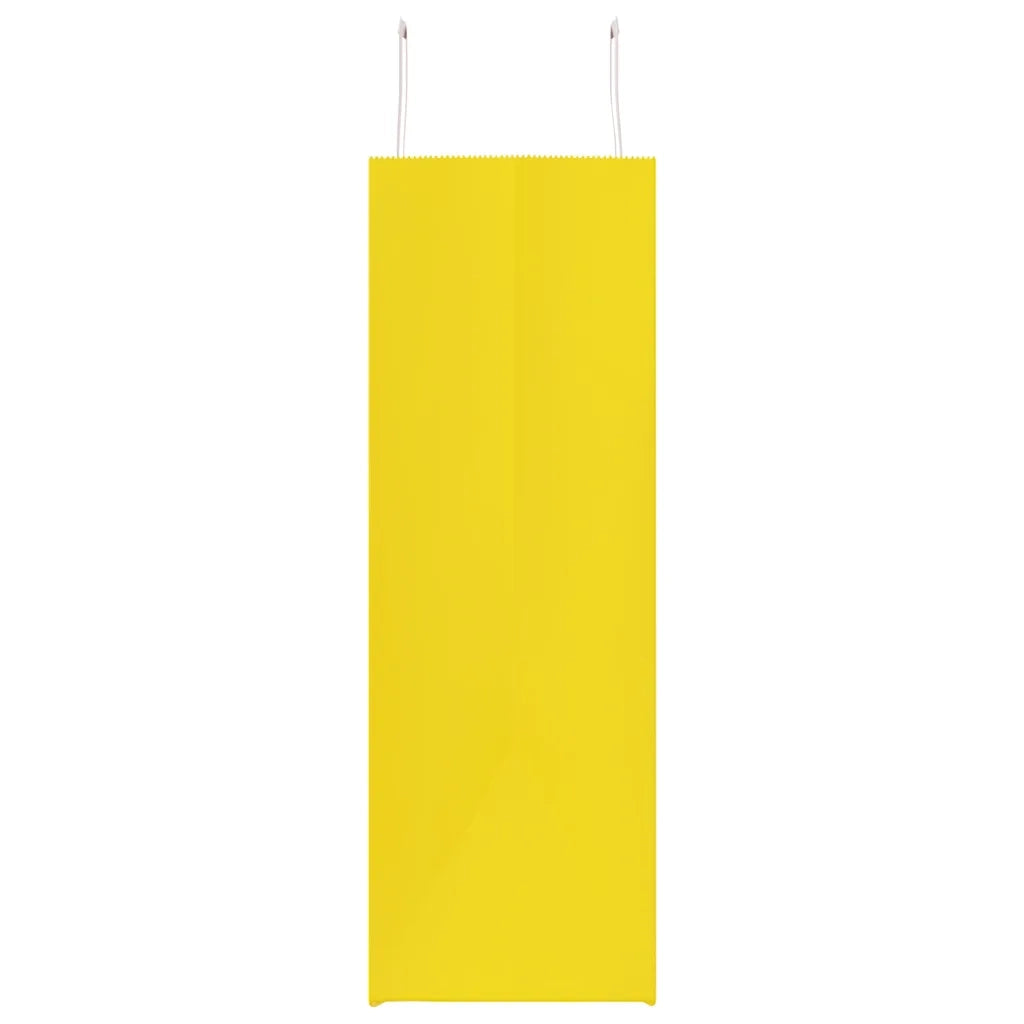 vidaXL Sacchetti di Carta 50 pz con Manici Gialli 54x15x49 cm