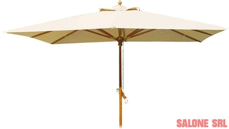 OMBRELLONE IN LEGNO SUN TOP EXCLUSIVE 300X300 PALO MM.50 ARREDO ESTERNO PISCINA