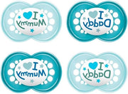 Spazzola per pelli in silicone 6-16 Skin Soft Set da 4 inclusa 2 scatole di trasporto sterili - Ti amo Papà & Ti amo Mamma