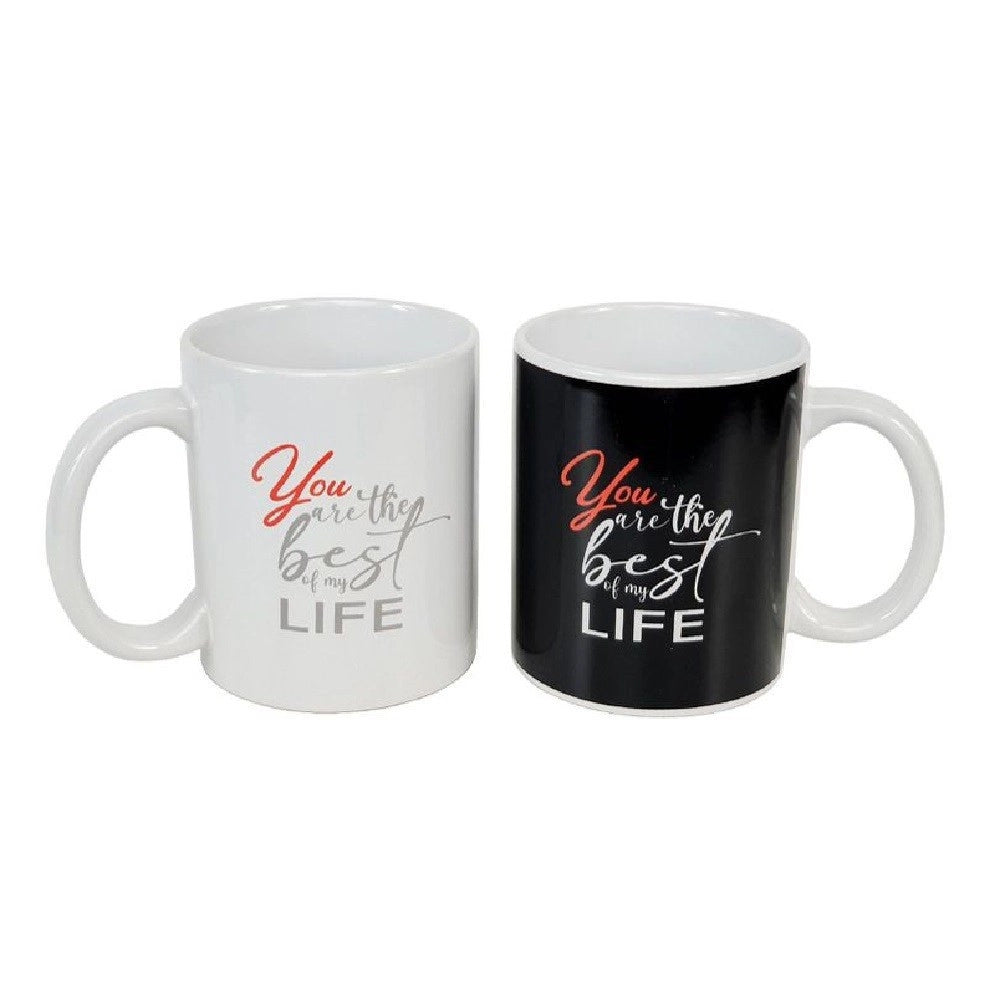 Trade Shop - Tazza Mug In Ceramica Scritta You Are The Best Of My Life Latte Colazione 211168 -