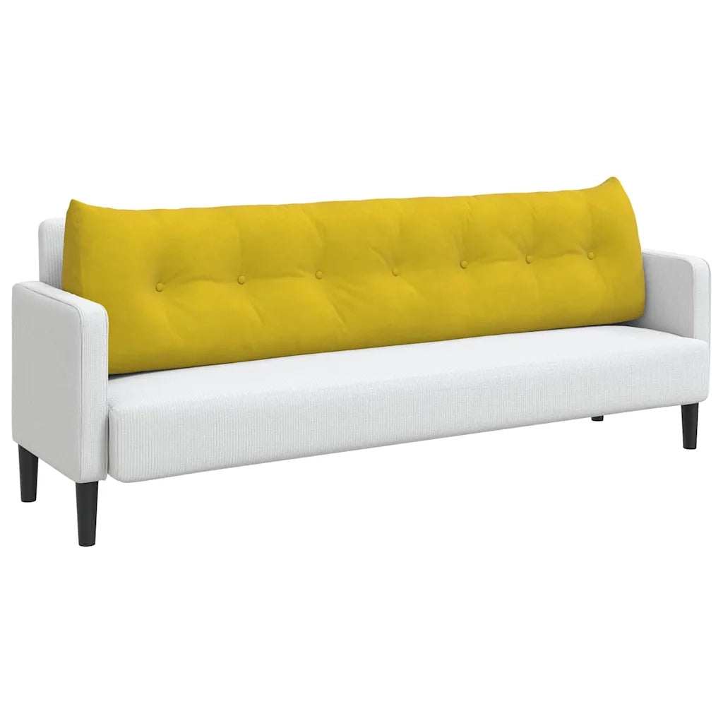 Cuscino per Schiena Giallo 200 x 24 x 50 cm Velluto 42014610