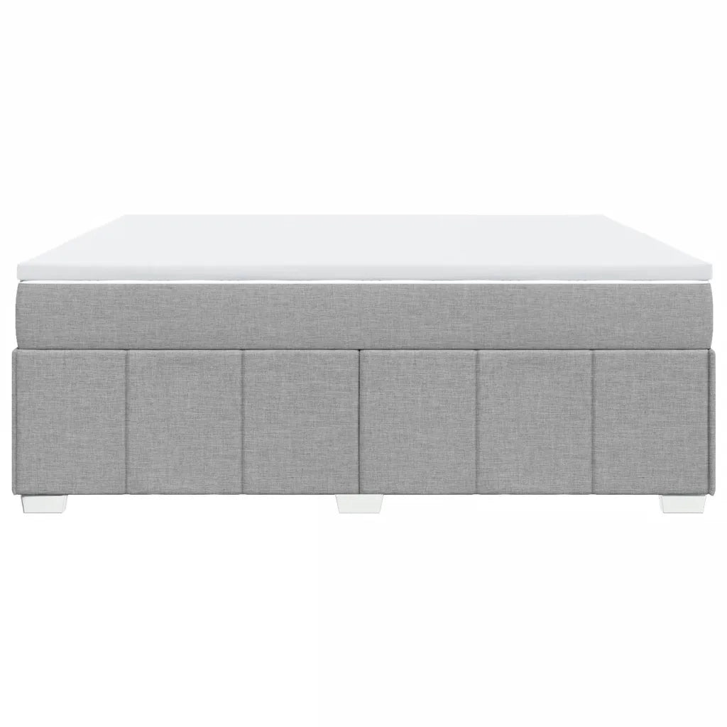 Giroletto a Molle con Materasso Grigio Chiaro180x200 cm Tessuto 3285491