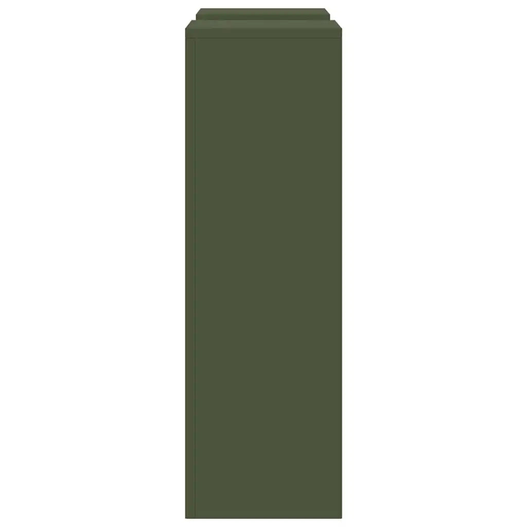 Supporto per piante 2 pcs Oliver verde 24 x 24 x 75 cm Acciaio 865823