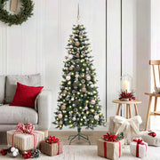 Albero di Natale artificiale con 150 LED Verde 150 cm
