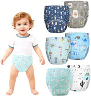 Set di 6 pantaloncini per allenamento per bambini - Pantaloncini per allenamento per bambini - Asciugamani in cotone per bambini - Lavabili - Riciclabili - Adatti a bambini di entrambi i sessi - Taglia 100