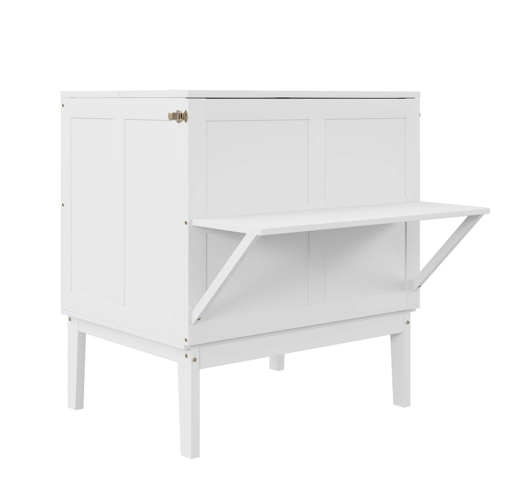 Letto a scomparsa verticale 90x200 cm salvaspazio bianco