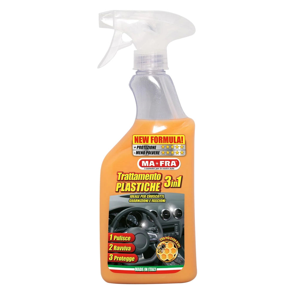 PULISCI CRUSCOTTI 'TRATTAMENTO PLASTICHE 3 IN 1' ml 500  - MA-FRA