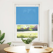 vidaXL Tenda Plissettata Blu 75x150 cm Larghezza Tessuto 74,4 cm