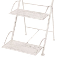 Ophelia - scaffalle in metallo anticato a 3 ripiani - 40x34x78 cm