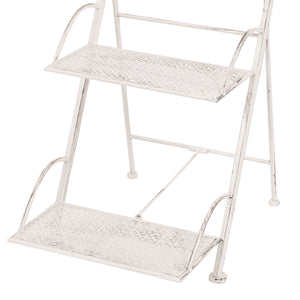 Ophelia - scaffalle in metallo anticato a 3 ripiani - 40x34x78 cm