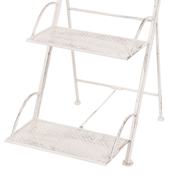 Ophelia - scaffalle in metallo anticato a 3 ripiani - 40x34x78 cm