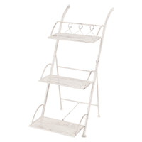 Ophelia - scaffalle in metallo anticato a 3 ripiani - 40x34x78 cm