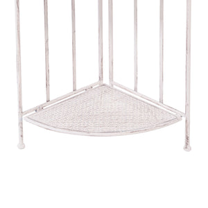 Ophelia - scaffalle in metallo anticato a 3 ripiani - 30x30x120 cm