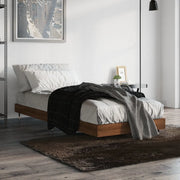 Giroletto senza Materasso-Struttura Letto Rovere Marrone 75x190cm in Truciolato 645109