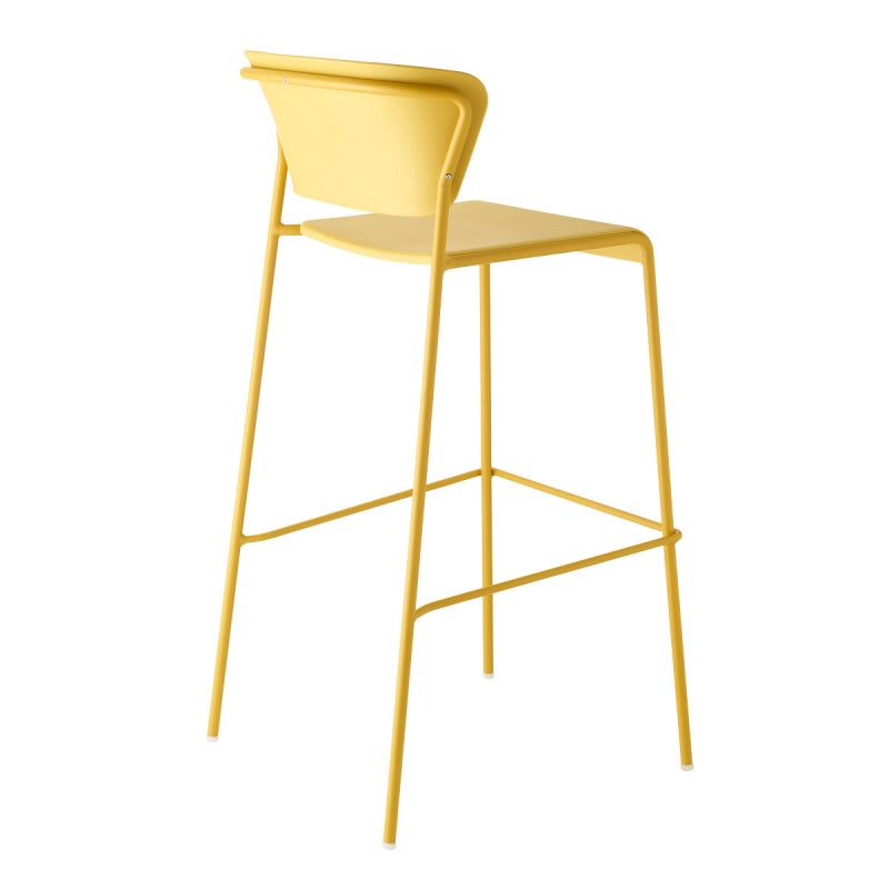SET DUE SGABELLO LISA TECNOPOLIMERO HT 75CM SCAB DESIGN MADE IN ITALY - Senape 22