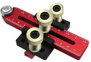 Scheurgeleider per fessura per lavorazione del legno - Scheura con forma di fessura per lavorazione del legno con scala di misure in indice e pollici - Realizzato in materiale di alluminio lega di alta qualità - Con un rullo che spinge la lamina in avanti
