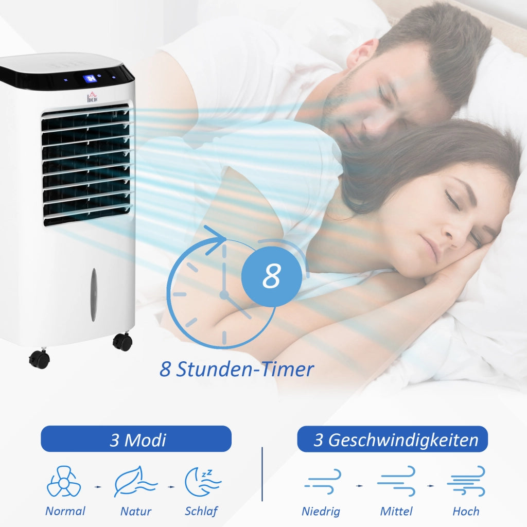 Climatizzatore Portatile 4 in 1 ¨C zephmum ¨C Bianco e Nero 38.2x31.6x76 cm