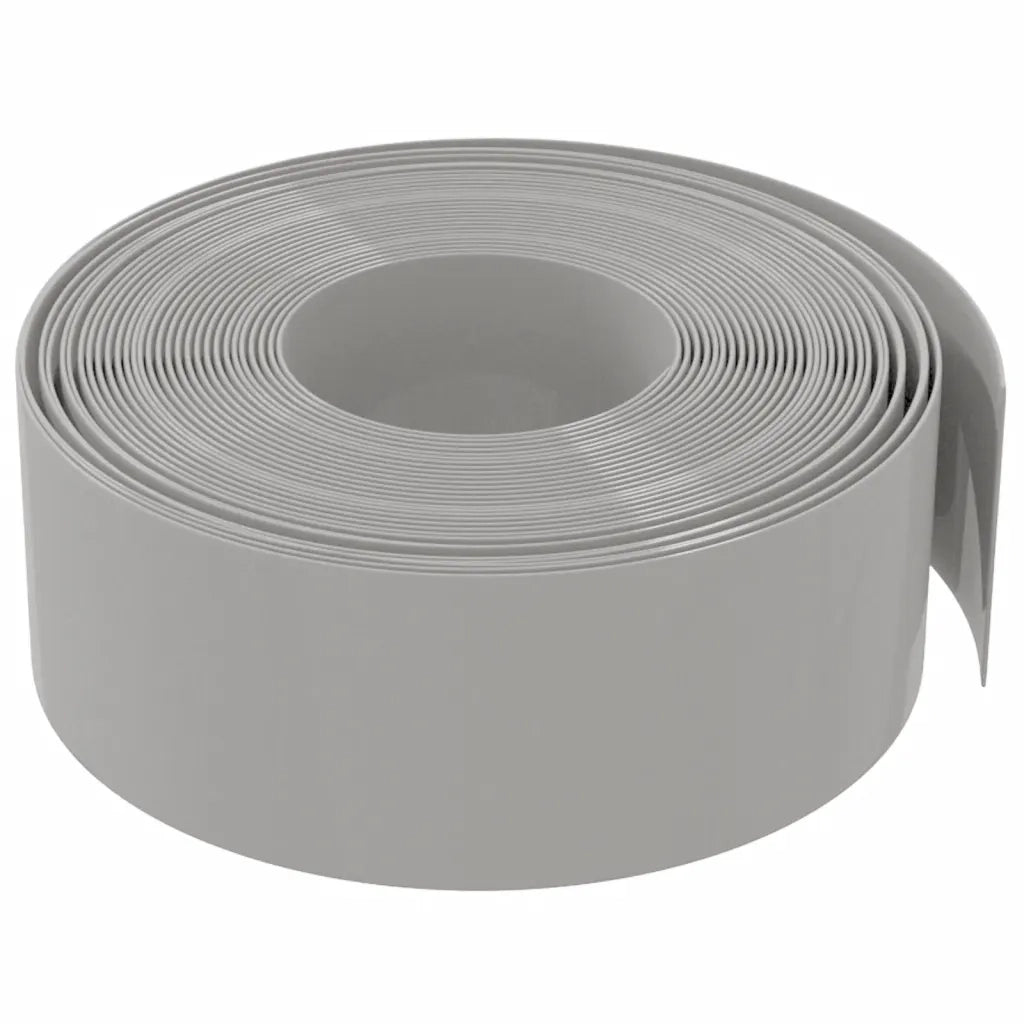 Bordature da Giardino 2 pz Grigie 10 m 20 cm in Polietilene 3155452