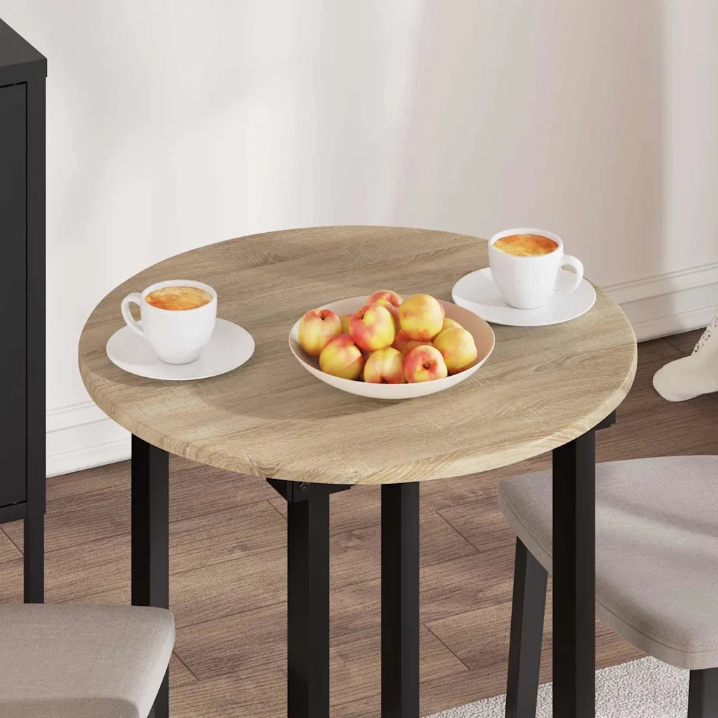 Piano del tavolo rovere sonoma Ø 60 x 1,5 cm Legno multistrato 880403