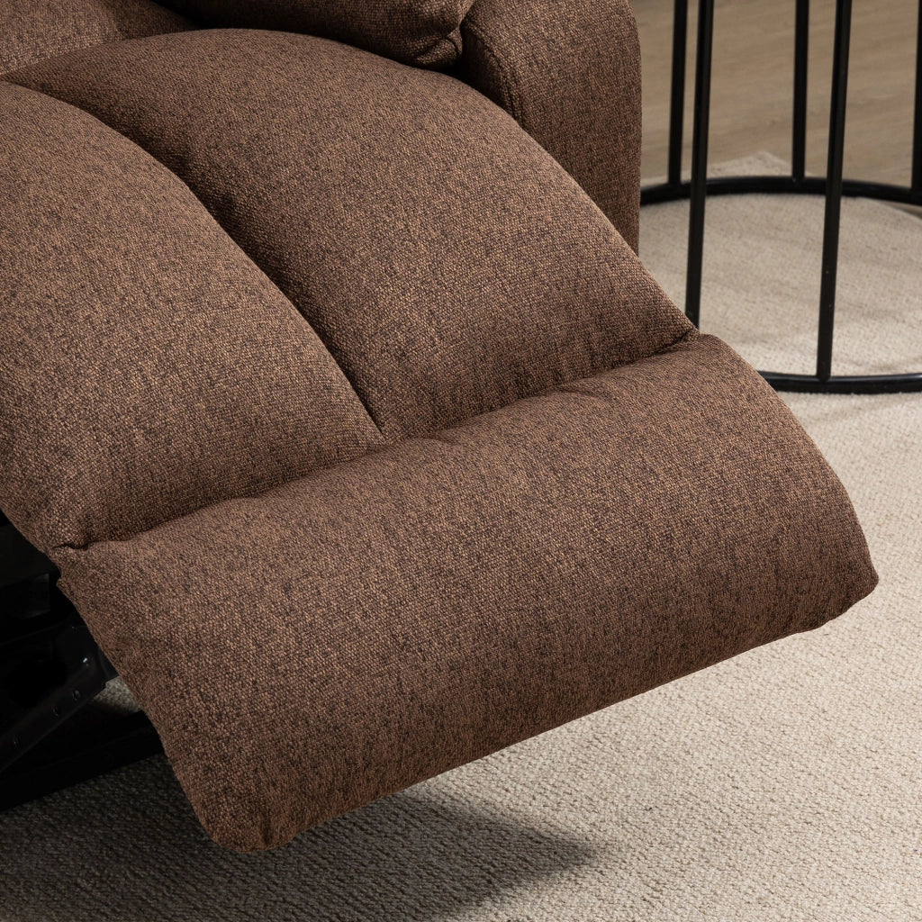 Poltrona Reclinabile Elettrica Massaggiante ¨C zephmum ¨C 92x95x107 cm, Marrone