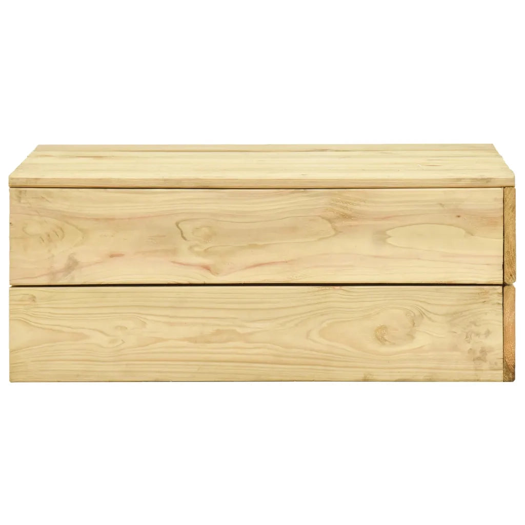 Set Divani da Giardino 3 pz in Legno di Pino Impregnato cod mxl 39384