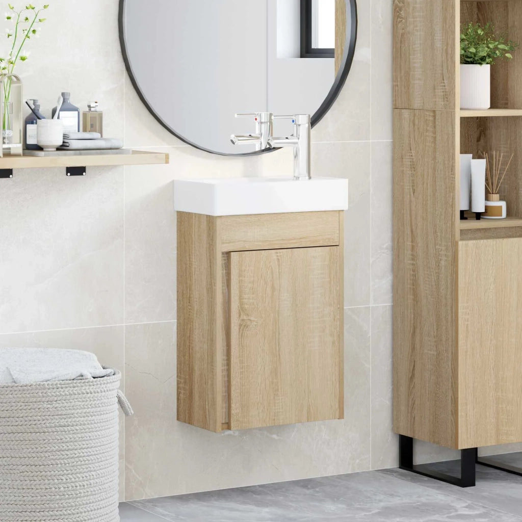 Mobile bagno con rubinetto Rovere Sonoma 40,5 x 22,5 x 62 cm 889523