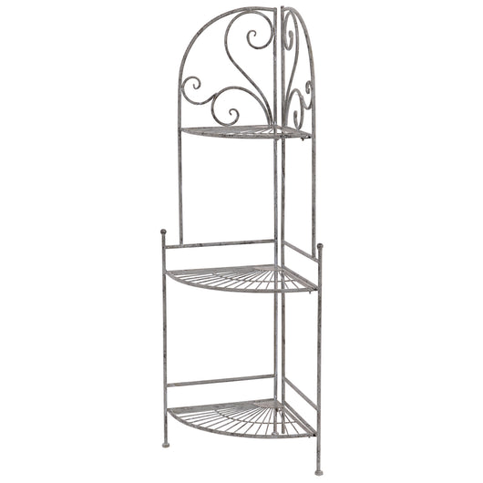 Jude - scaffale in metallo anticato - 49x36x122 cm