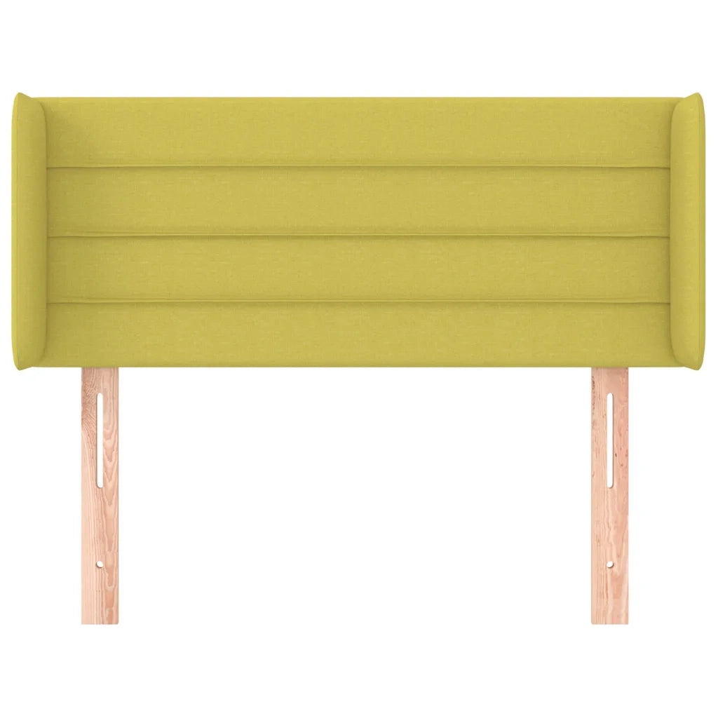 Testiera ad Orecchio Verde 103x16x78/88 cm in Tessuto
