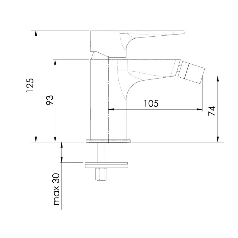 Rubinetto a risparmio energetico per lavabo con o senza piletta click clack winner