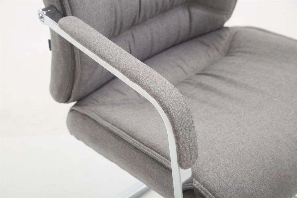 Sedia Anubis XXL in tessuto grigio