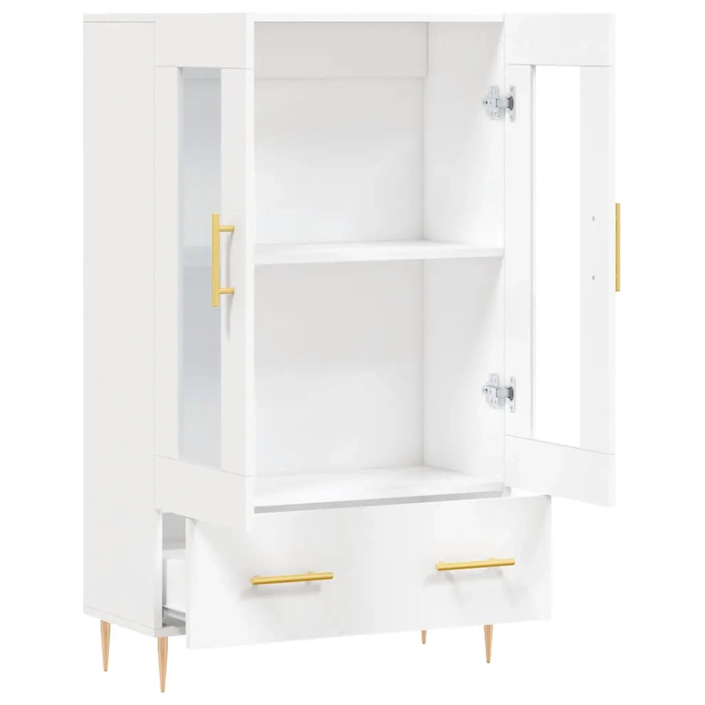 Credenza | Madia | Buffet da pranzo | Armadio da pranzo Bianca 69,5x31x115 cm in Legno Multistrato