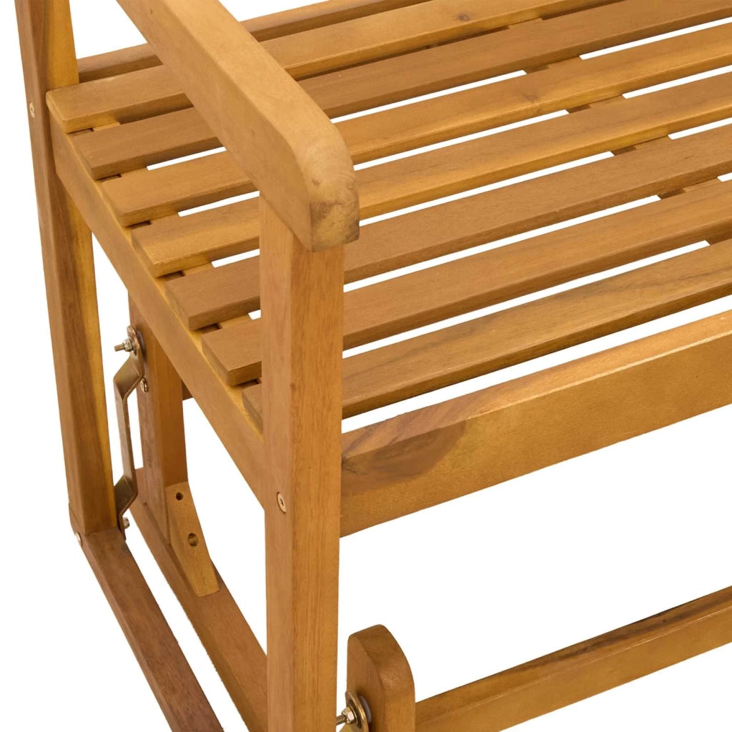 Panca Glider da Giardino Naturale 110 x 59 x 97 cm 42028087