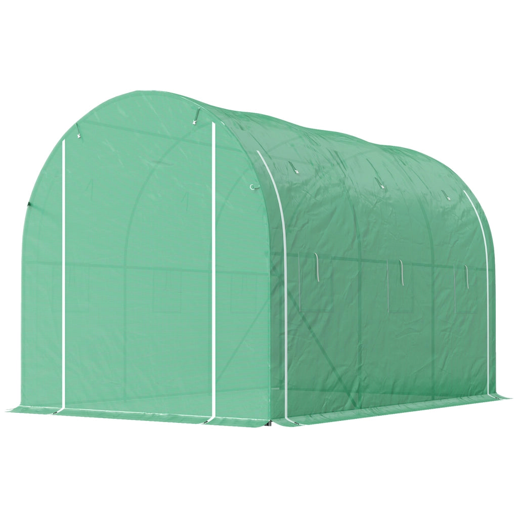 Serra Tunnel Giardino ¨C Zephmum ¨C Verde Acciaio Galvanizzato 296x196x200 cm