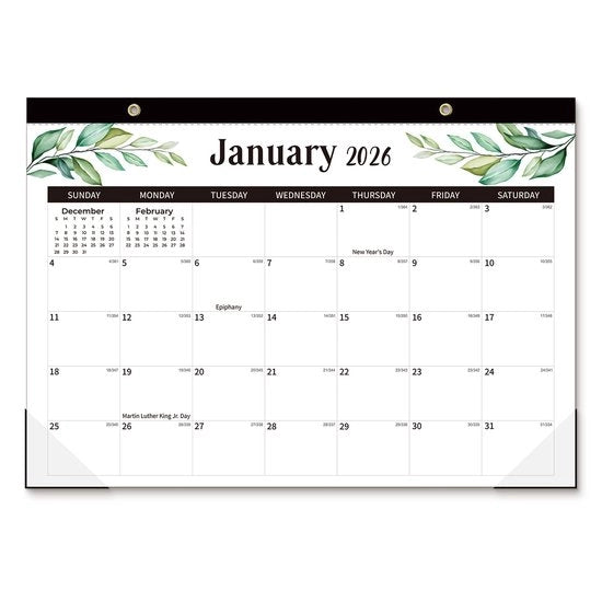 Calendario da parete 2026-2027 - Facile, creativo, calendario angolare trasparente, calendario countdown per il tavolo, strumento di pianificazione, adatto per lavoratori autonomi, piani di ufficio e organizzatori individuali.