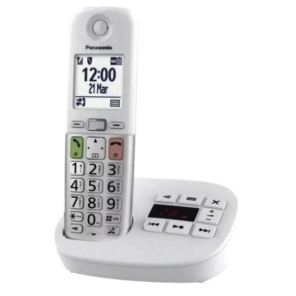 Panasonic kx-tgu430exw (bianco) - telefono cordless singolo - segreteria - vivavoce - tasti grandi - PANKXTGU430EXW