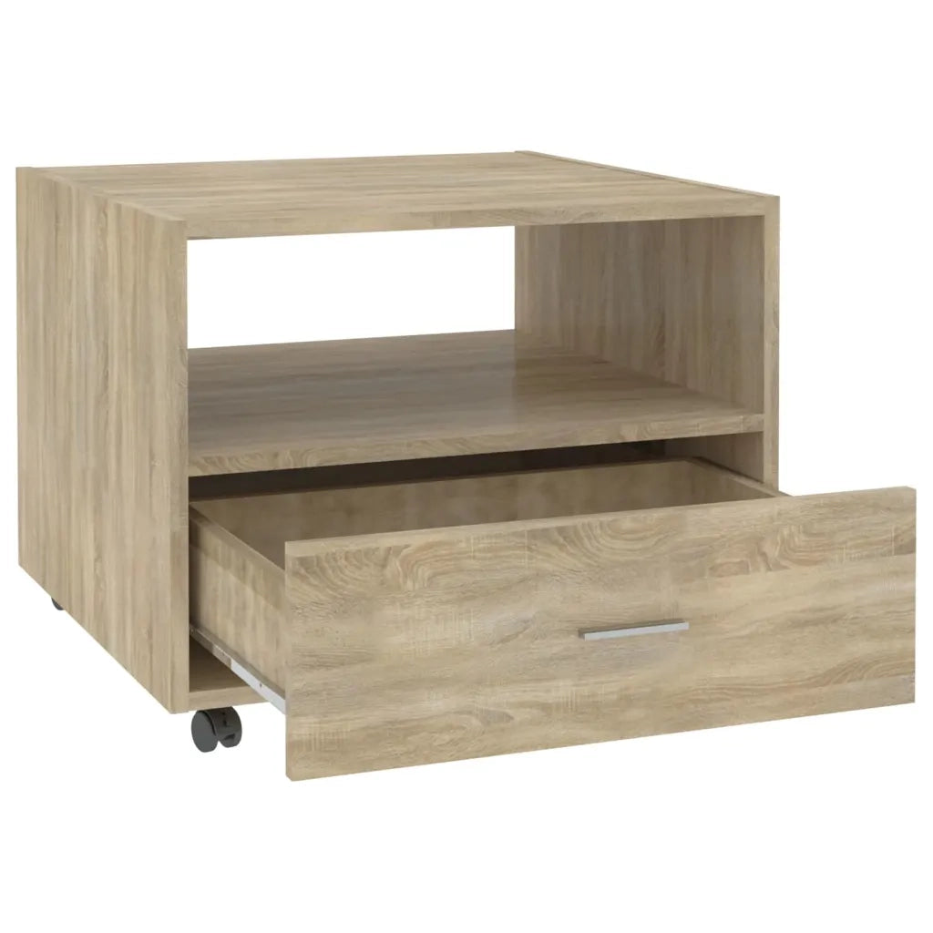 Tavolino da Salotto Rovere Sonoma 55x55x40 cm Legno Multistrato 810929