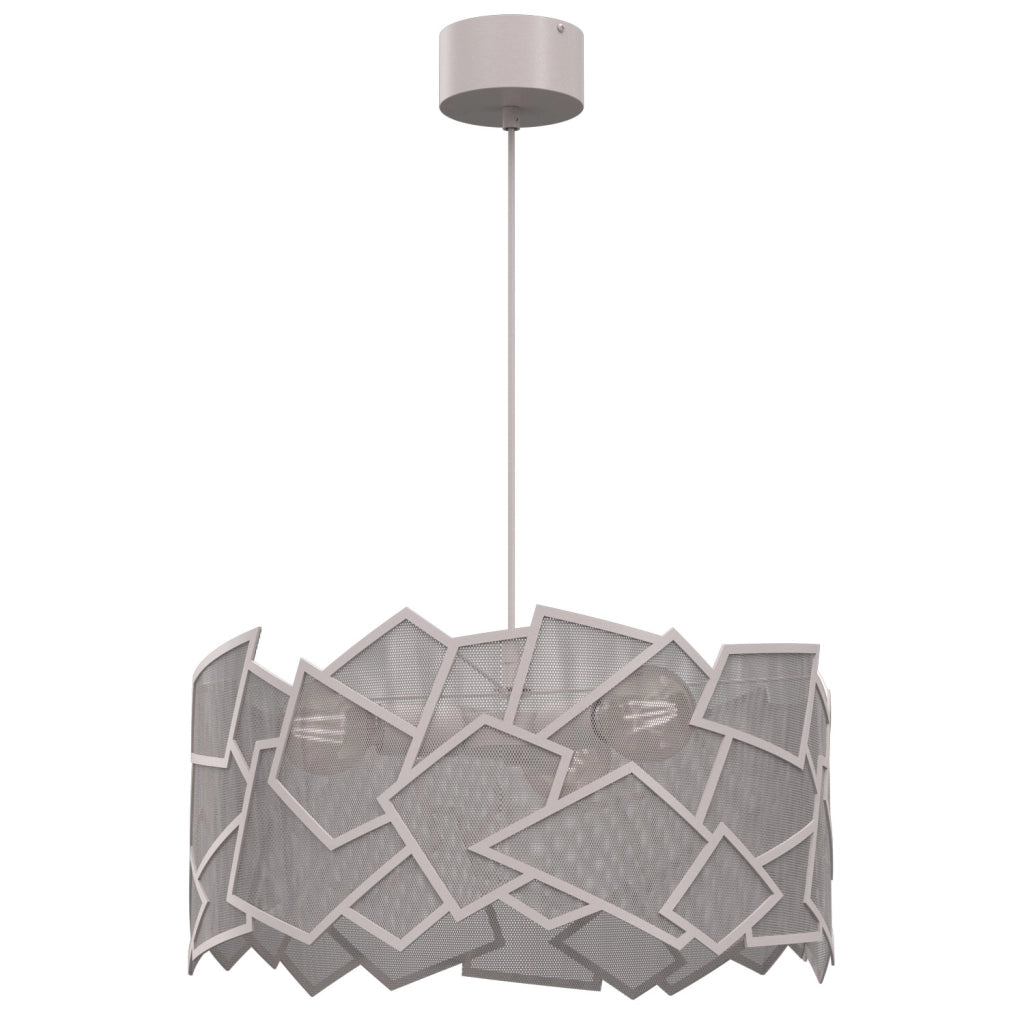 Lampada sospesa Camo 3 luci E27 cashmere Luminex