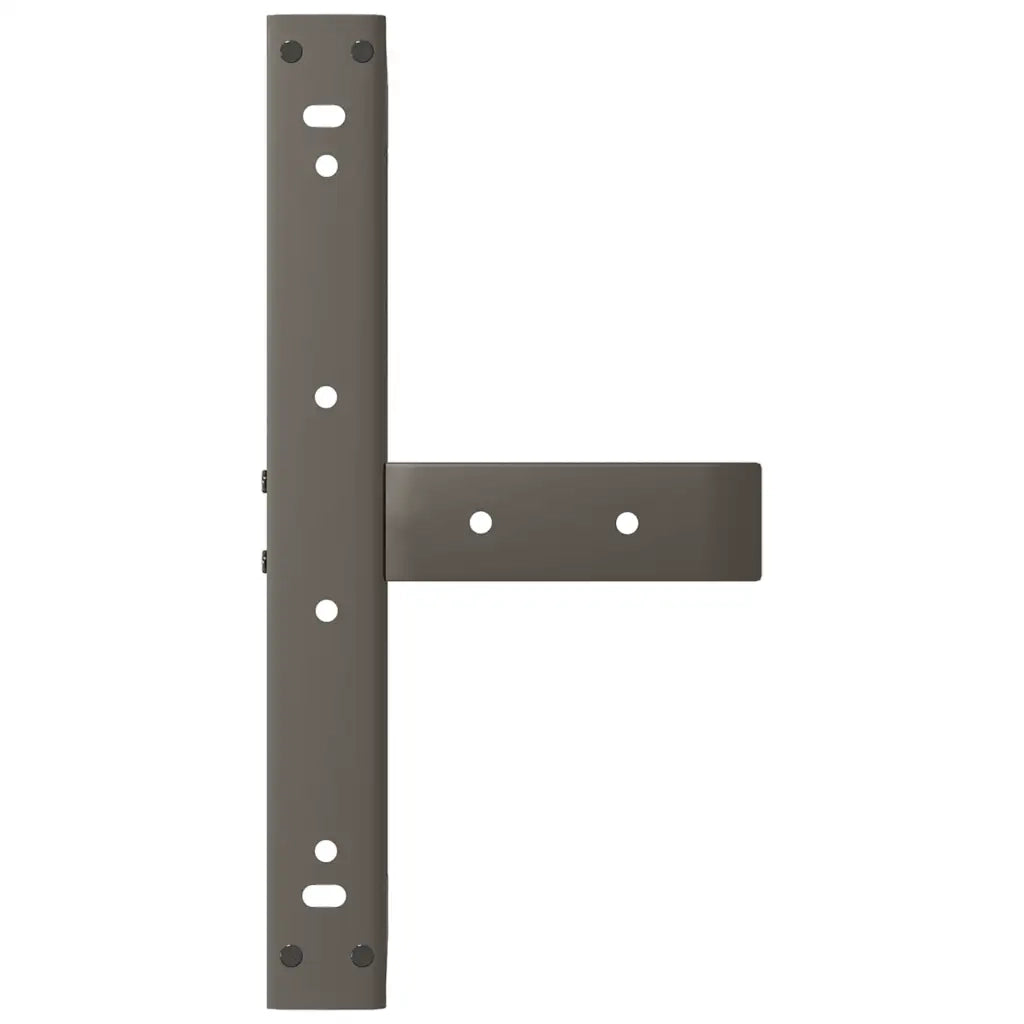 Gambe per Tavolino da Caffè a Forma di T 2 pz Nere 40x25x(30-31) cm Acciaio 4013007