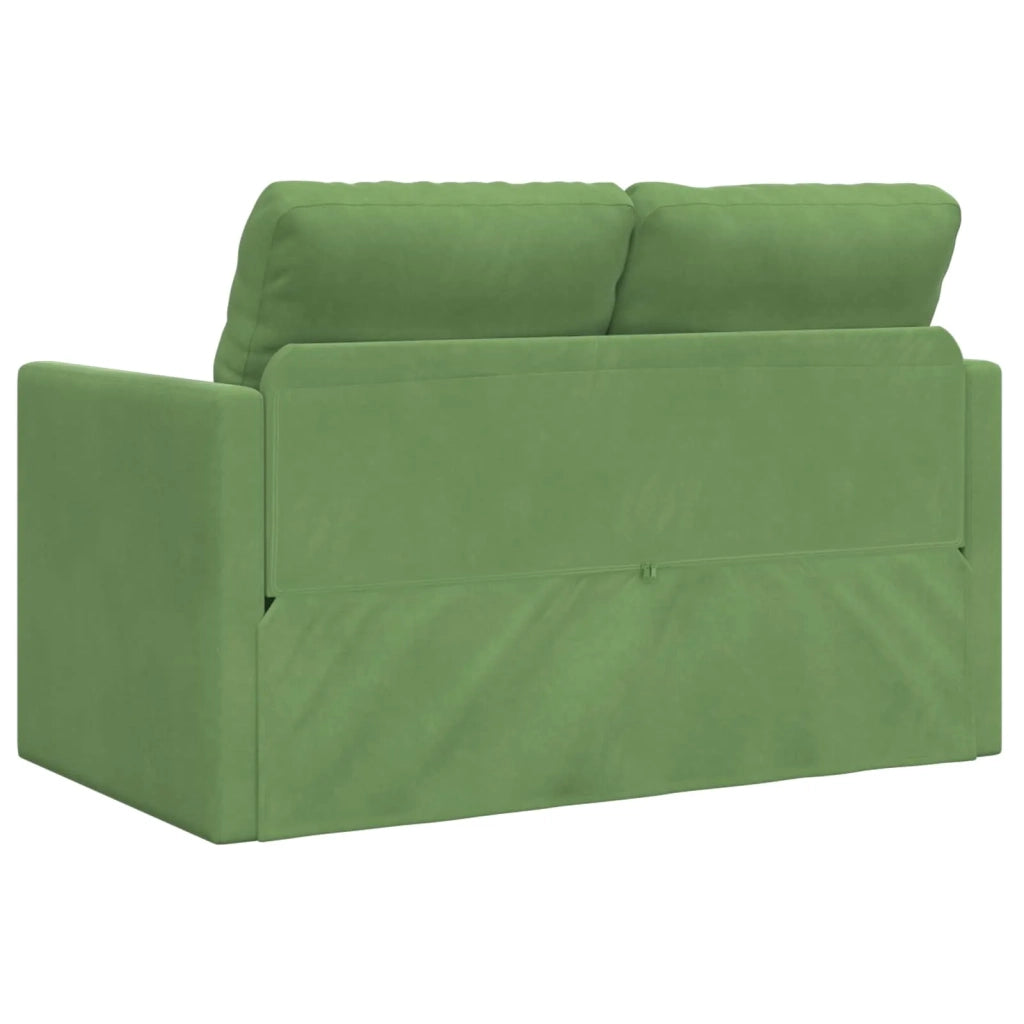 Divano letto | Sof¨¤ letto | Letto singolo Verde chiaro 204 x 122 x 60 cm Velluto