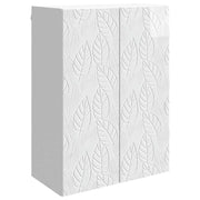 Mobiletto a muro Bianco Lucido 66 x 34,5 x 90 cm