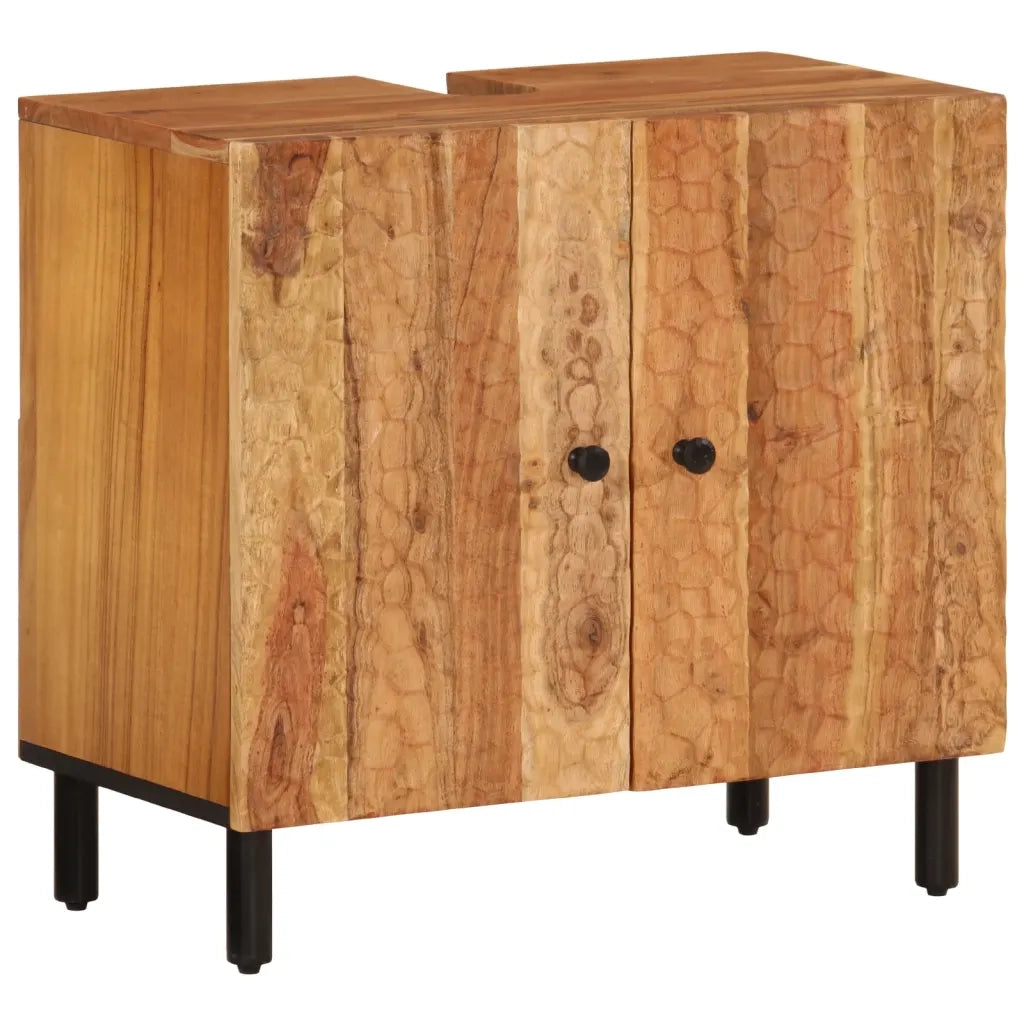 Mobile Lavabo da Bagno 62x33x58cm in Legno Massello di Acaciacod mxl 111443