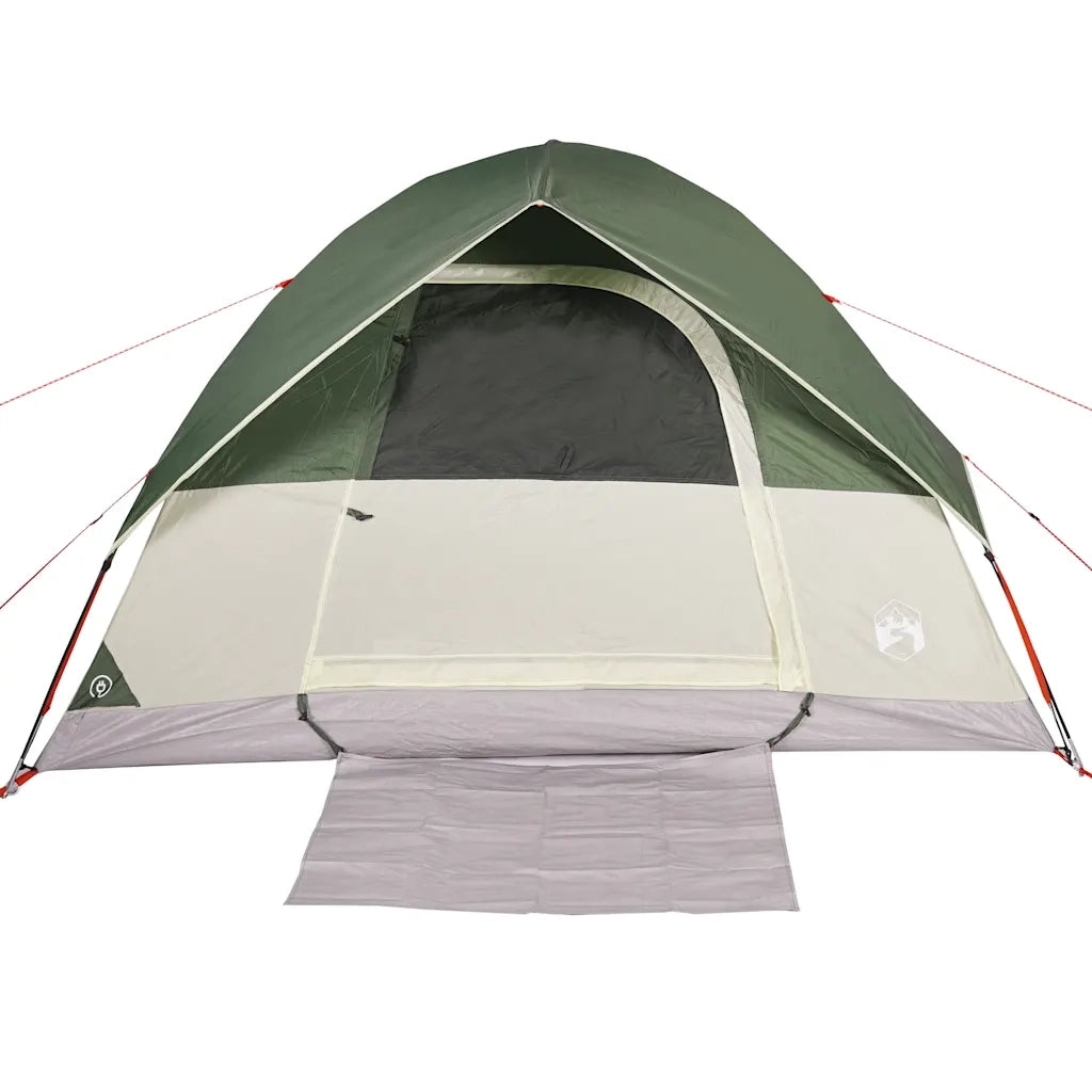 Tenda da Campeggio a Cupola per 6 Persone-Tenda per Escursionismo Verde Impermeabile 902785