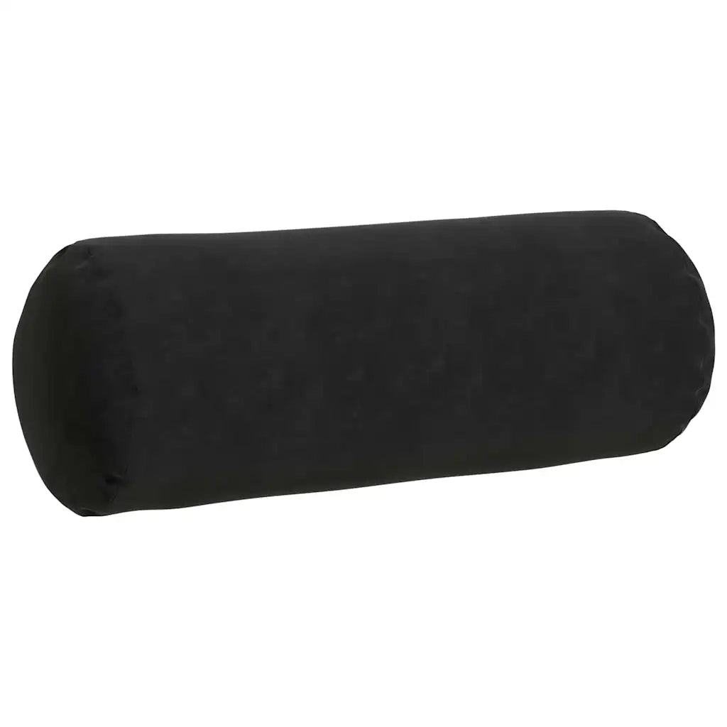 Cuscini a rullo 2 pcs Nero Ø 25 x 70 cm Tessuto in Cords