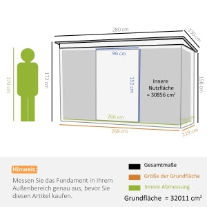 CASA DEGLI ATTREZZI in acciaio grigio scuro