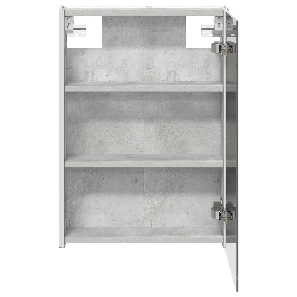 Mobiletto per specchio da bagno Grigio cemento