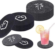 Sostegni per Vetrini 10 pezzi - Sostegni in Velluto - Sostegni Vetrini - Sostegni Nero/Grigio - Resistente al Calore - Materiale Amichevole con l'Ambiente