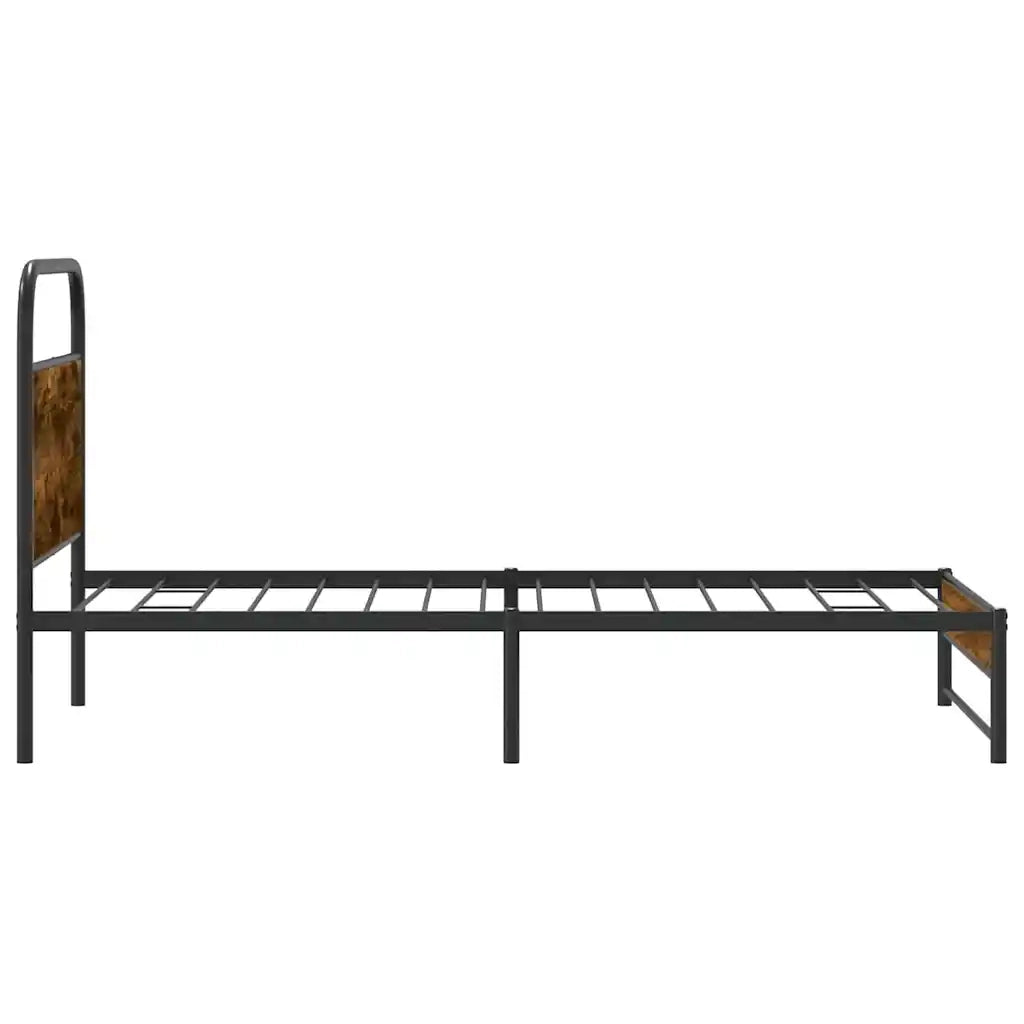 Giroletto senza Materasso Rovere Fumo 100x200 cm in Truciolato