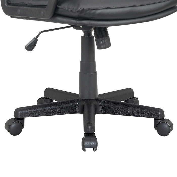 Comfort - sedia da ufficio in pu+pp e nylon nero
