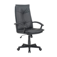 Comfort - sedia da ufficio in pu+pp e nylon nero